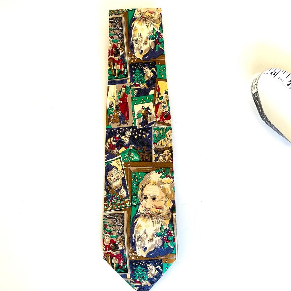 Robert Talbott SPECIAL CHRISTMAS HOLIDAY 100% Silk Hand Sewn Tie LIMITED